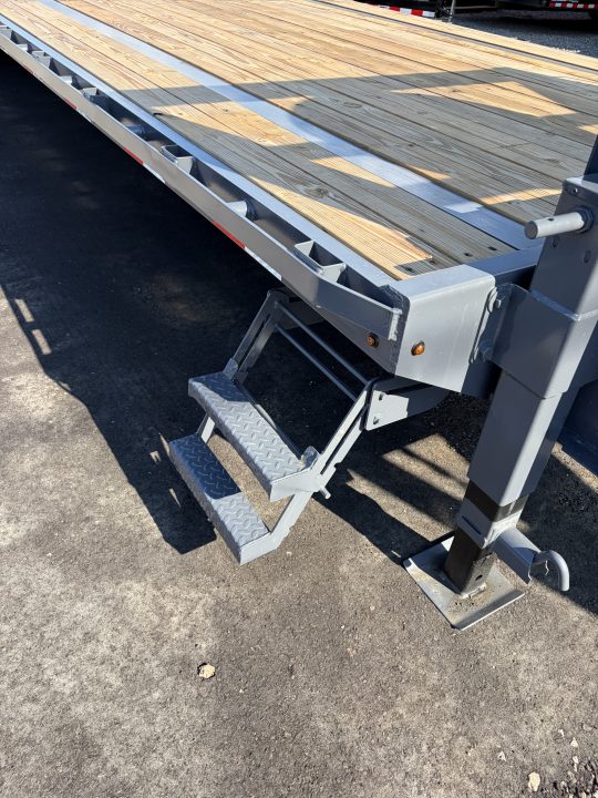New 2027 Triple Crown Heavy Duty 35' Gooseneck Equipment Trailer, 17,500K GVWR, Mega Ramps, Spare