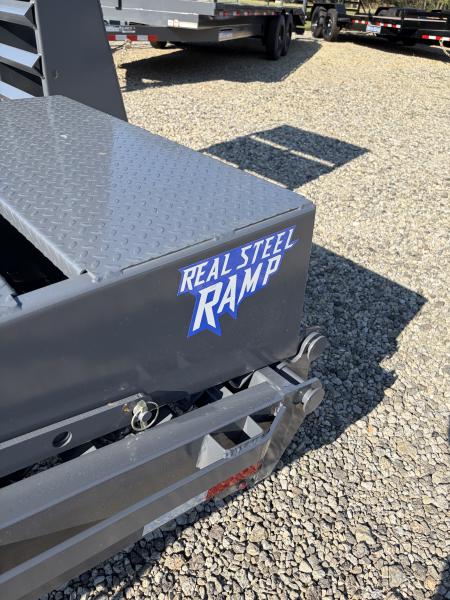 New 2027 Triple Crown Heavy Duty 35' Gooseneck Equipment Trailer, 17,500K GVWR, Mega Ramps, Spare