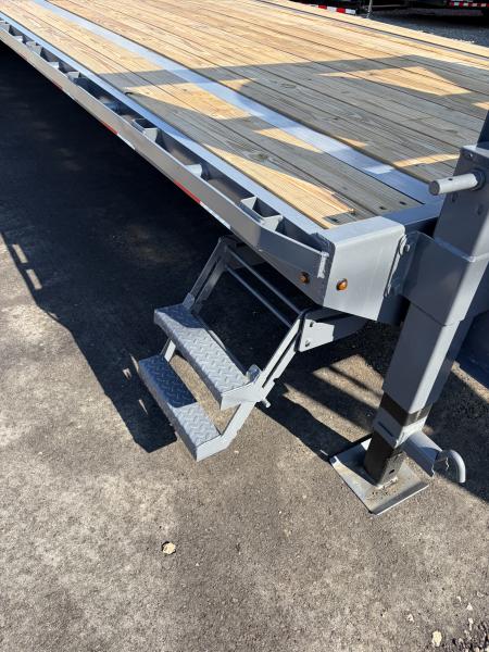 New 2027 Triple Crown Heavy Duty 35' Gooseneck Equipment Trailer, 17,500K GVWR, Mega Ramps, Spare