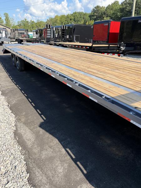 New 2027 Triple Crown Heavy Duty 35' Gooseneck Equipment Trailer, 17,500K GVWR, Mega Ramps, Spare