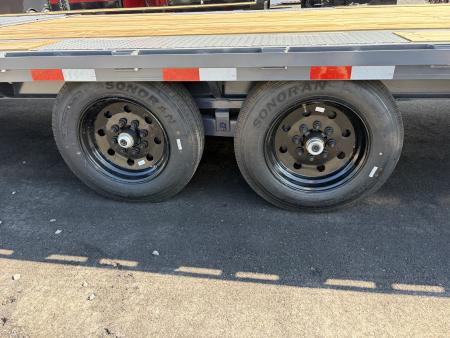 New 2027 Triple Crown Heavy Duty 35' Gooseneck Equipment Trailer, 17,500K GVWR, Mega Ramps, Spare