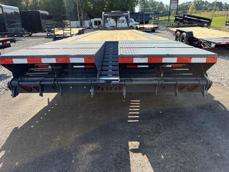 New 2027 Triple Crown Heavy Duty 35' Gooseneck Equipment Trailer, 17,500K GVWR, Mega Ramps, Spare