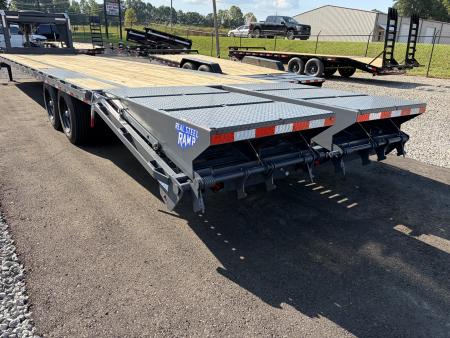 New 2027 Triple Crown Heavy Duty 35' Gooseneck Equipment Trailer, 17,500K GVWR, Mega Ramps, Spare