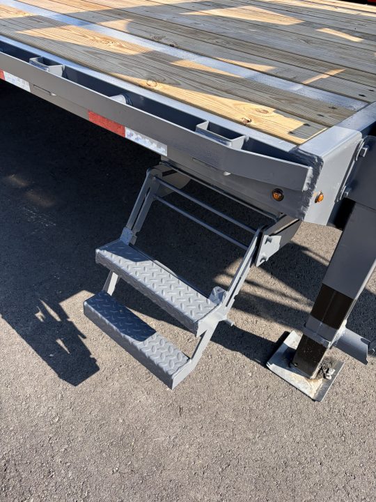 New 2027 Triple Crown Heavy Duty 30' Gooseneck Equipment Trailer, 17,500K GVWR, Mega Ramps, Spare