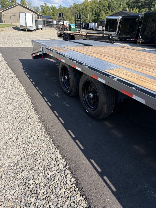 New 2027 Triple Crown Heavy Duty 30' Gooseneck Equipment Trailer, 17,500K GVWR, Mega Ramps, Spare