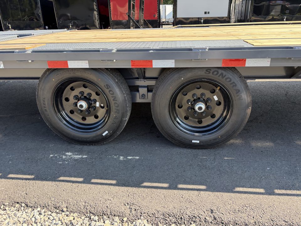 New 2027 Triple Crown Heavy Duty 30' Gooseneck Equipment Trailer, 17,500K GVWR, Mega Ramps, Spare