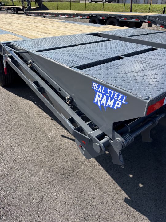 New 2027 Triple Crown Heavy Duty 30' Gooseneck Equipment Trailer, 17,500K GVWR, Mega Ramps, Spare