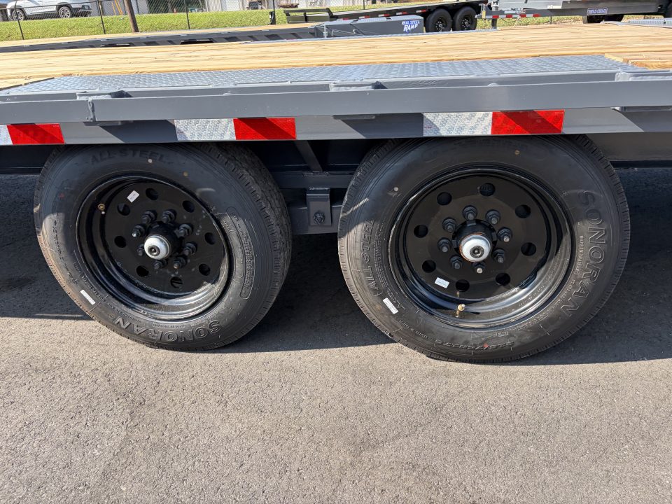 New 2027 Triple Crown Heavy Duty 30' Gooseneck Equipment Trailer, 17,500K GVWR, Mega Ramps, Spare