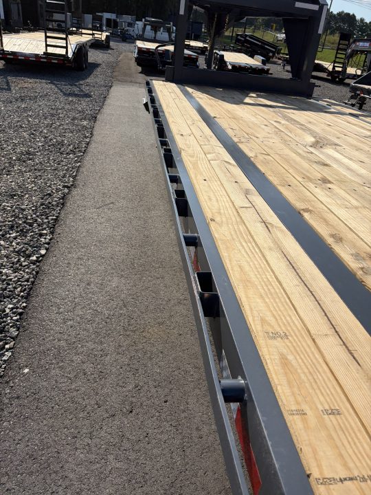 New 2027 Triple Crown Heavy Duty 30' Gooseneck Equipment Trailer, 17,500K GVWR, Mega Ramps, Spare