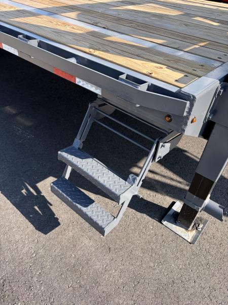 New 2027 Triple Crown Heavy Duty 30' Gooseneck Equipment Trailer, 17,500K GVWR, Mega Ramps, Spare