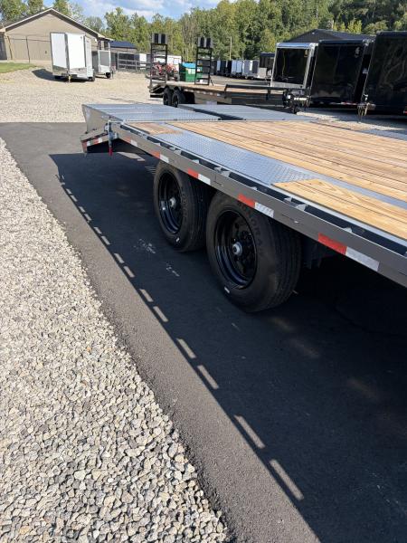 New 2027 Triple Crown Heavy Duty 30' Gooseneck Equipment Trailer, 17,500K GVWR, Mega Ramps, Spare