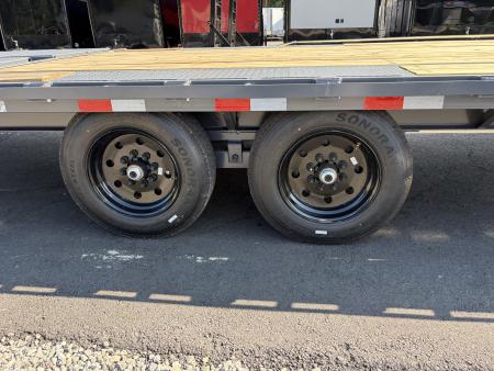 New 2027 Triple Crown Heavy Duty 30' Gooseneck Equipment Trailer, 17,500K GVWR, Mega Ramps, Spare