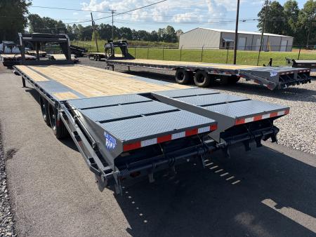 New 2027 Triple Crown Heavy Duty 30' Gooseneck Equipment Trailer, 17,500K GVWR, Mega Ramps, Spare