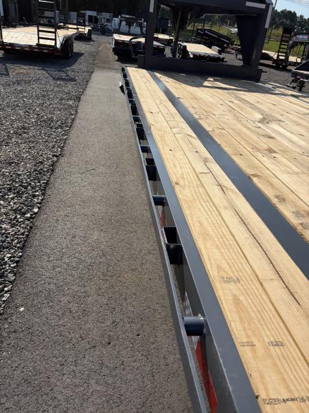 New 2027 Triple Crown Heavy Duty 30' Gooseneck Equipment Trailer, 17,500K GVWR, Mega Ramps, Spare