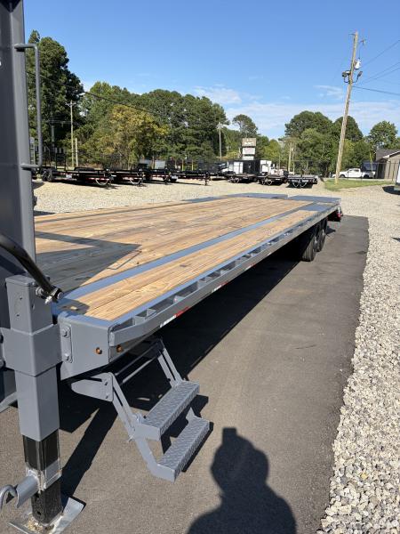 New 2027 Triple Crown Heavy Duty 30' Gooseneck Equipment Trailer, 17,500K GVWR, Mega Ramps, Spare