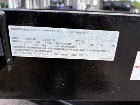 New 2026 Cross Country Manufacturing 5HD18 Equipment Trailer