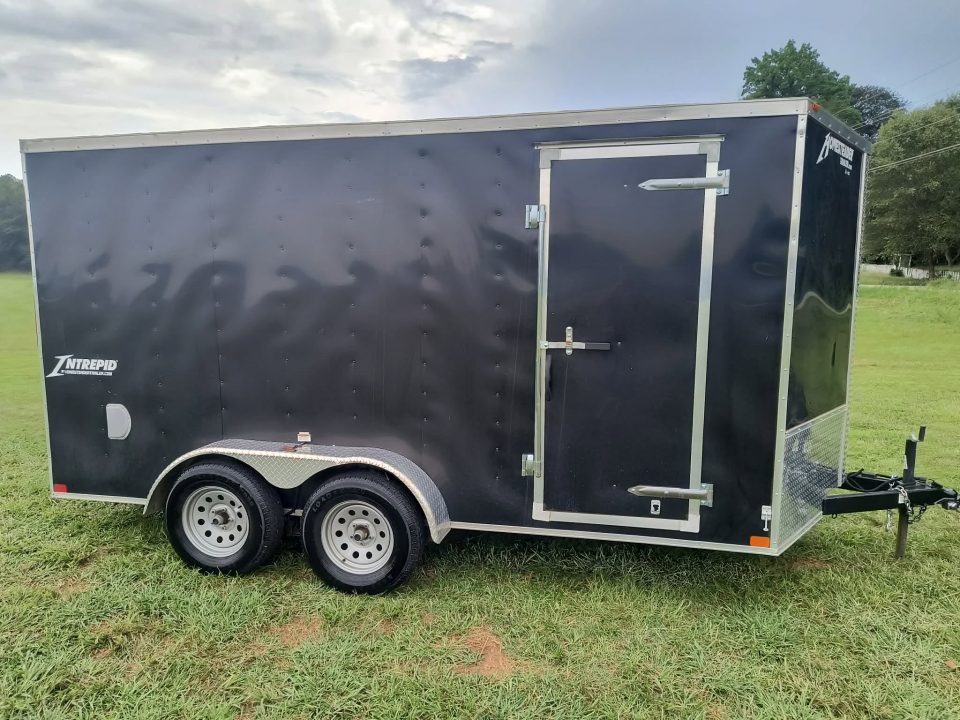 Used 2023 Homesteader Trailer 7x14 Tandem Axle w/Ramp Cargo / Enclosed Trailer
