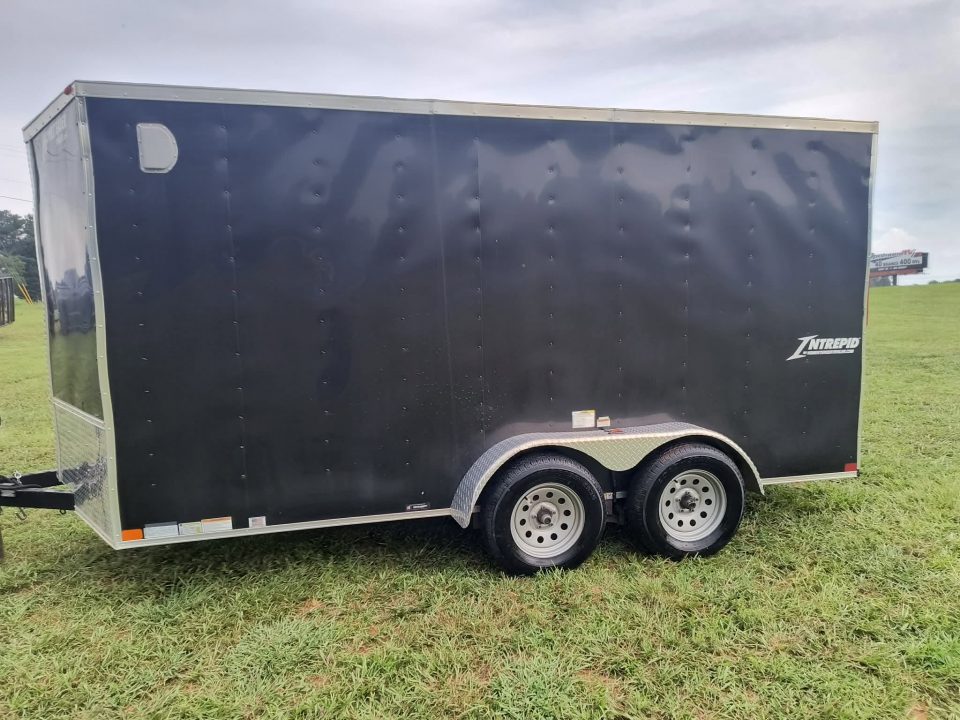 Used 2023 Homesteader Trailer 7x14 Tandem Axle w/Ramp Cargo / Enclosed Trailer