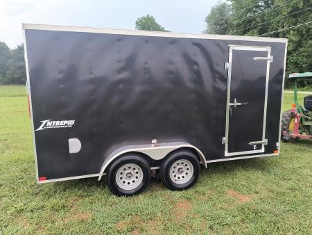 Used 2023 Homesteader Trailer 7x14 Tandem Axle w/Ramp Cargo / Enclosed Trailer