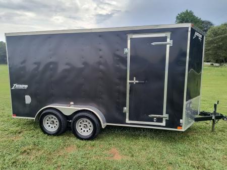 Used 2023 Homesteader Trailer 7x14 Tandem Axle w/Ramp Cargo / Enclosed Trailer