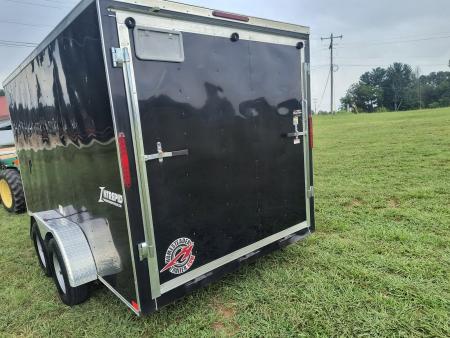Used 2023 Homesteader Trailer 7x14 Tandem Axle w/Ramp Cargo / Enclosed Trailer