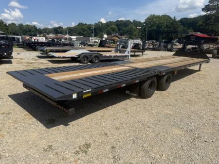 New 2027 Hillcrest Trailers 24+12 25.9 Auto Latching Hyd. Dovetail Equipment Trailer