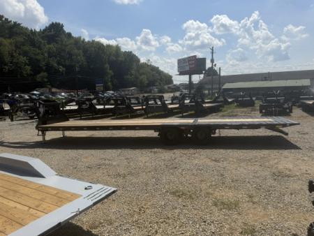 New 2027 Hillcrest Trailers 24+12 25.9 Auto Latching Hyd. Dovetail Equipment Trailer
