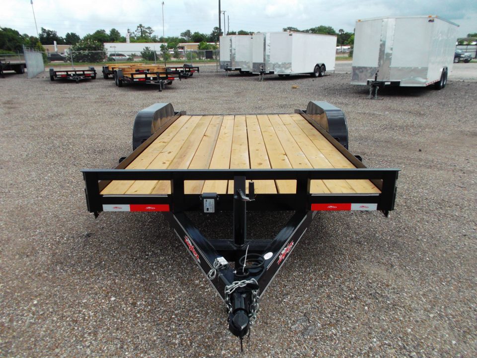 New 2026 Longhorn Trailers 83x16 7K Car Hauler / Racing Trailer / 2ft Dovetail / 5ft Stow Away Ramps / Electric Brakes / LED Lights