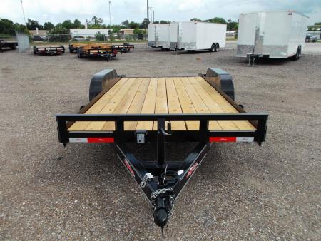 New 2026 Longhorn Trailers 83x16 7K Car Hauler / Racing Trailer / 2ft Dovetail / 5ft Stow Away Ramps / Electric Brakes / LED Lights