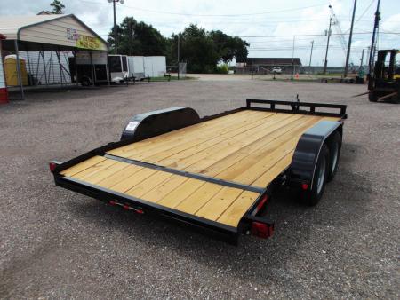 New 2026 Longhorn Trailers 83x16 7K Car Hauler / Racing Trailer / 2ft Dovetail / 5ft Stow Away Ramps / Electric Brakes / LED Lights