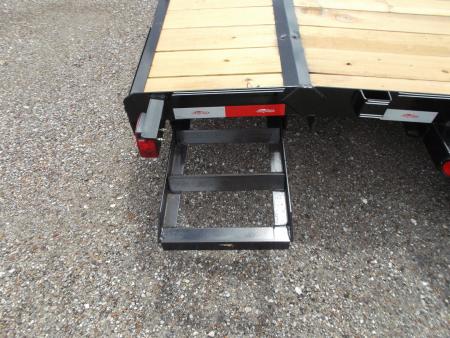 New 2026 Longhorn Trailers 83x16 7K Car Hauler / Racing Trailer / 2ft Dovetail / 5ft Stow Away Ramps / Electric Brakes / LED Lights