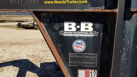 Used 2004 B&B 8.5 x 24' Gooseneck 14K Flatbed Trailer