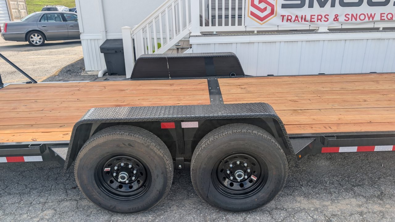 New 2027 BWise 22' HD Lo Pro Equipment Hauler w/ 5' Ladder Ramps