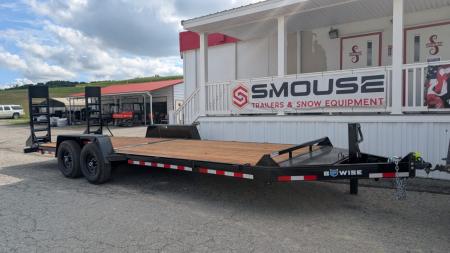 New 2027 BWise 22' HD Lo Pro Equipment Hauler w/ 5' Ladder Ramps