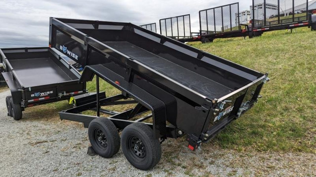 New 2027 BWise 6'9" x 12 Lo Pro Equipment Dump w/ Combo Gate