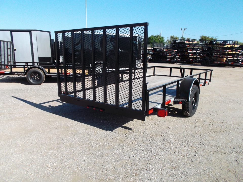 New 2026 Longhorn Trailers 77x14 Utility Trailer / 4ft Heavy Duty Ramp Gate / LED Lights