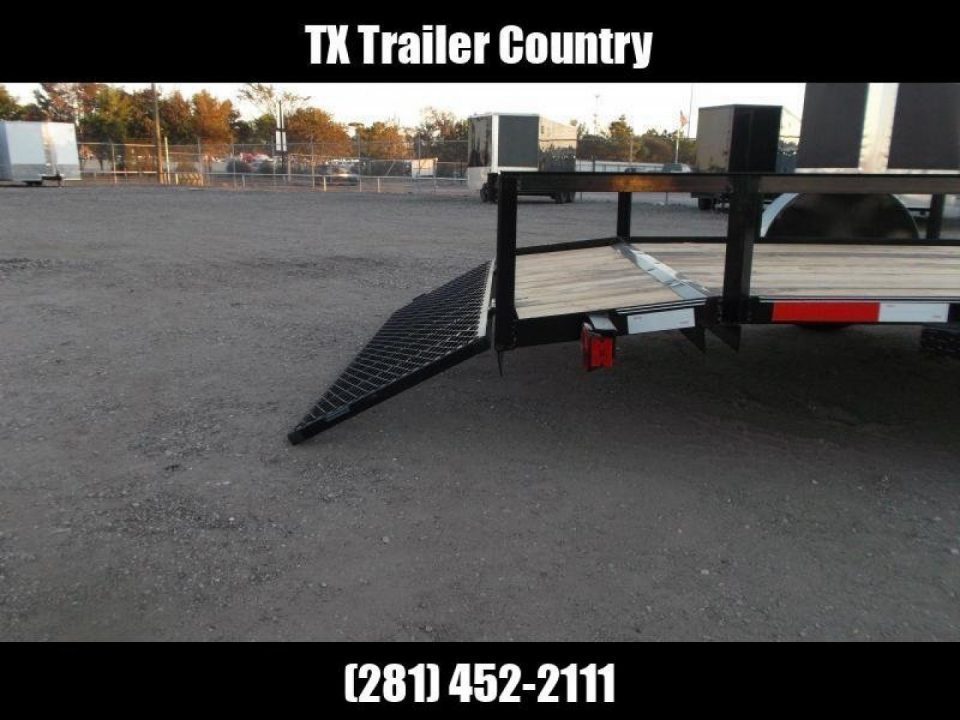 New 2026 Longhorn Trailers 77x14 Single Axle Utility Trailer / Side by Side Trailer / 2ft Dovetail / 2ft Ramp Gate / LED Lights