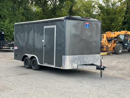 Used 2025 Interstate 8.5' X 16' Load Runner 7K Cargo / Enclosed Trailer