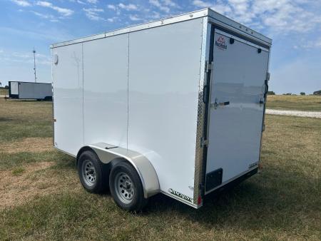 New 2027 Rock Solid 6x12 Tandem Cargo 2/ Ramp Door, .080 Sheeting, & 6'6" Interior Height