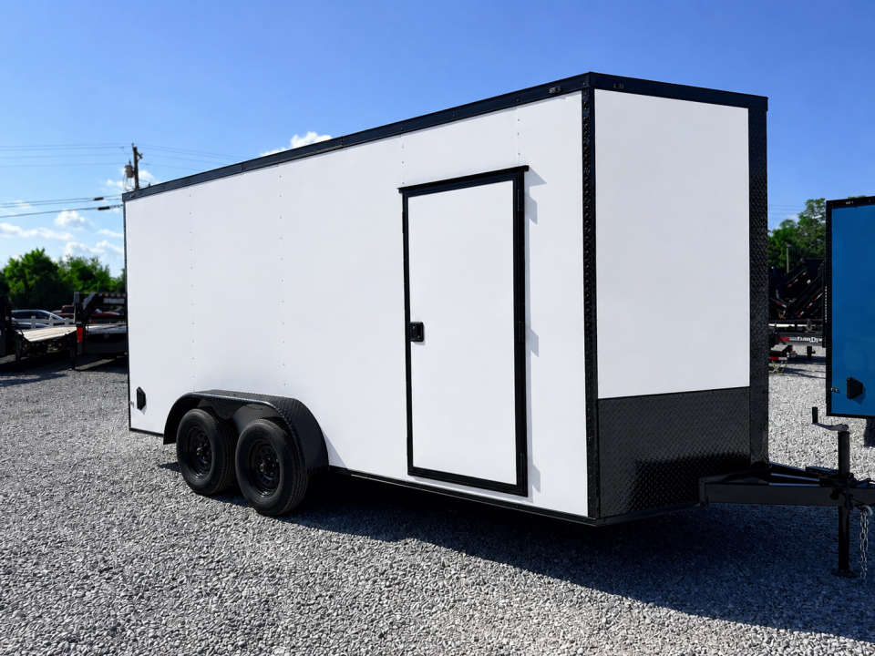 New 2027 Cargo United 7x16 TA (7FT HT) BLACKOUT .80 Polycore Cargo / Enclosed Trailer