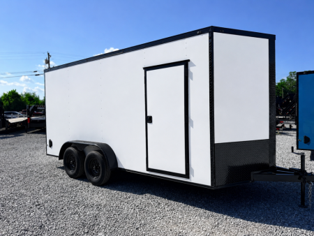 New 2027 Cargo United 7x16 TA (7FT HT) BLACKOUT .80 Polycore Cargo / Enclosed Trailer
