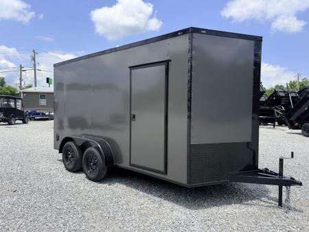 New 2027 Cargo United 7x14 TA (7FT HT) BLACKOUT .80 Polycore Cargo / Enclosed Trailer
