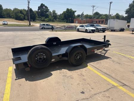 New #038605 2027 DIAMOND T SLT 14 X 79 SINGLE AXLE 7K SCISSOR LIFT TILT TRAILER W/ SPARE