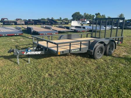 New 2027 Lamar 83x14 Tandem 7K Utility w/ 4' Ramp Gate