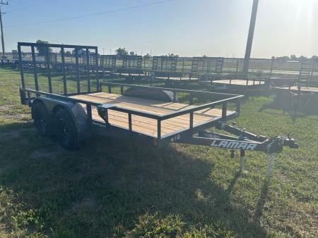 New 2027 Lamar 83x14 Tandem 7K Utility w/ 4' Ramp Gate
