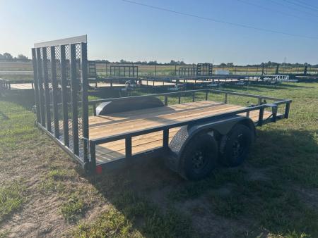 New 2027 Lamar 83x14 Tandem 7K Utility w/ 4' Ramp Gate