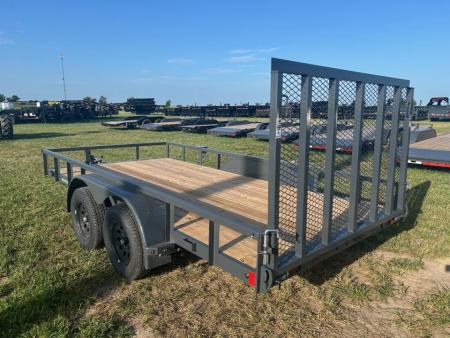New 2027 Lamar 83x14 Tandem 7K Utility w/ 4' Ramp Gate