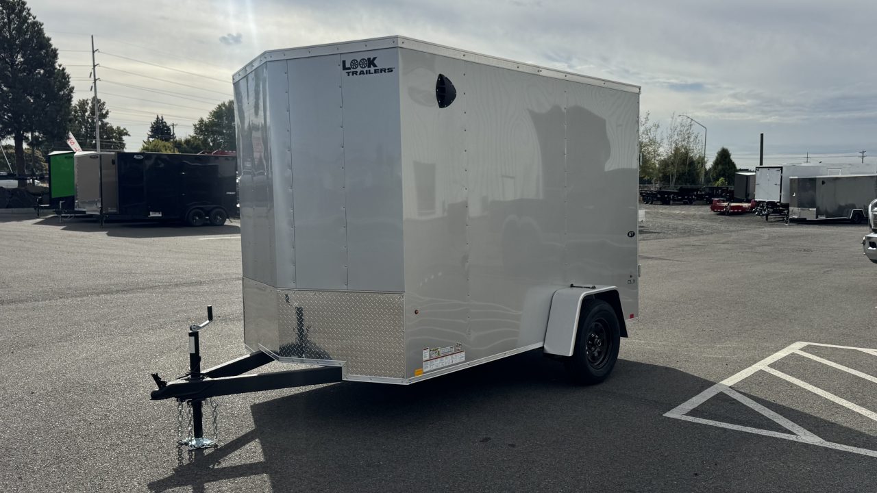 New 2027 Look Trailers 6 x 10 ST DLX Flat Top V-Nose 3K Cargo / Enclosed Trailer