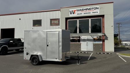 New 2027 Look Trailers 6 x 10 ST DLX Flat Top V-Nose 3K Cargo / Enclosed Trailer
