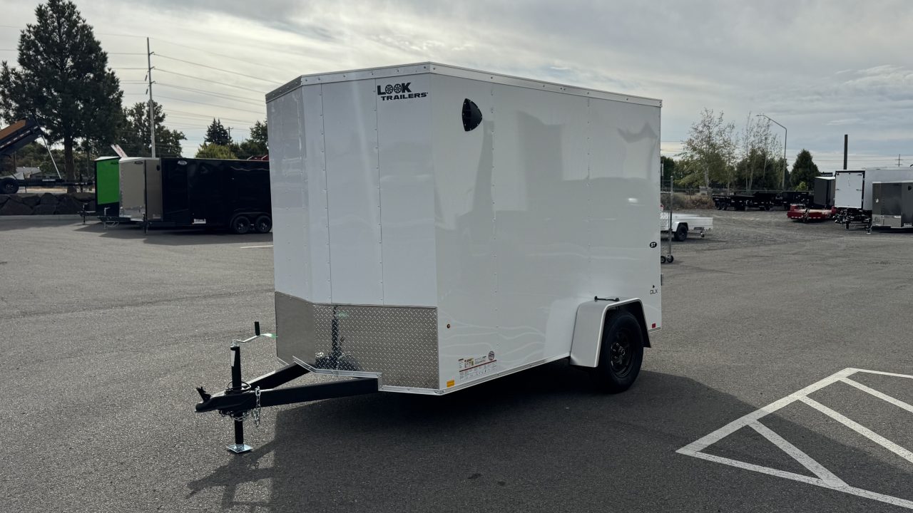 New 2027 Look Trailers 6 x 10 ST DLX Flat Top V-Nose 3K Cargo / Enclosed Trailer